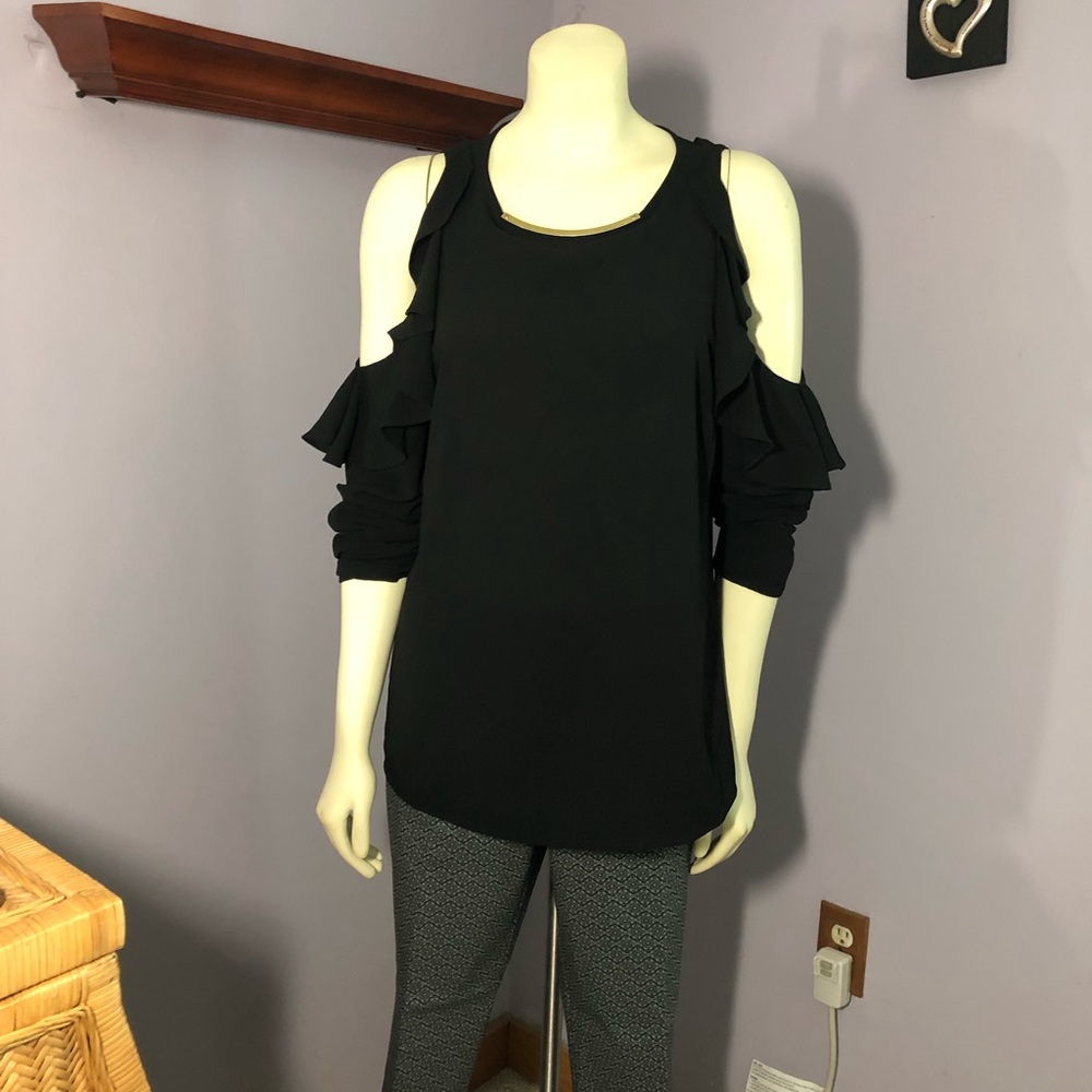 MICHAEL Michael Kors Cold Shoulder Blouse